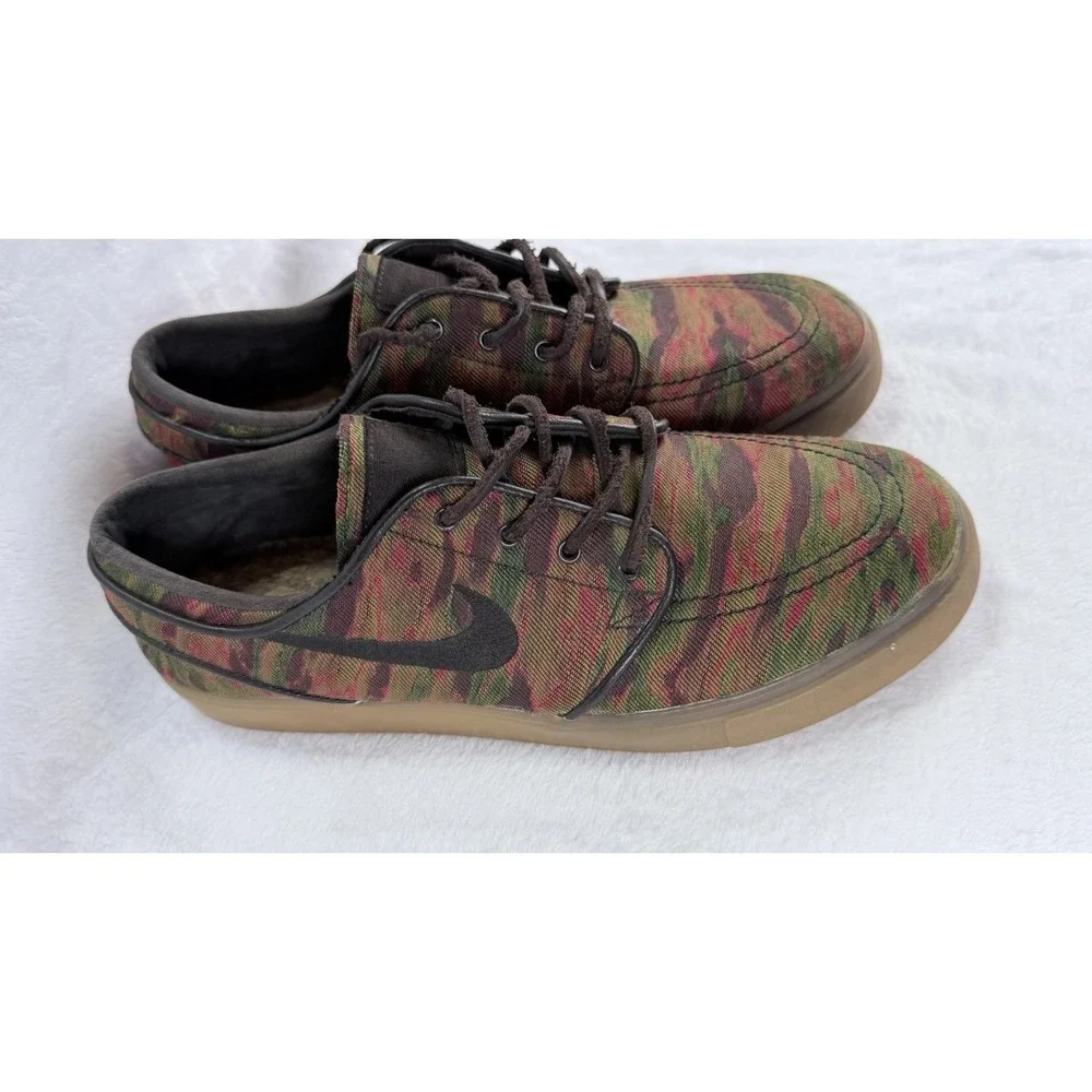 Nike SB Zoom Stefan Janoski Canvas‎ Premium Camo Gum 705190-900 Men's Size 8.5